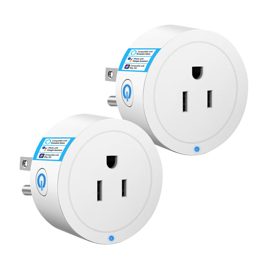 Vanance Smart Plug, WiFi Plugs 2Pack Compatible with Alexa & Google Assistant, Smart Outlet with Timer Schedule, WiFi Socket for Home, FCC Certified, 2.4G WiFi Only